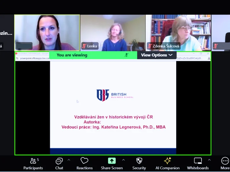 Britschool online obhajoby podzim 25 3 | Závěr listopadu patřil online obhajobám